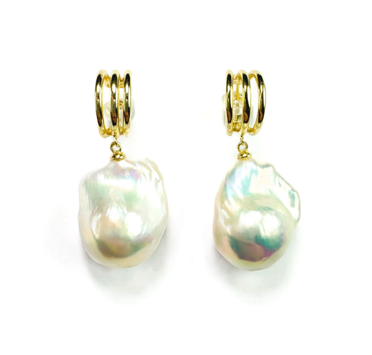 Individualism - Freshwater Baroque Pearl Earrings