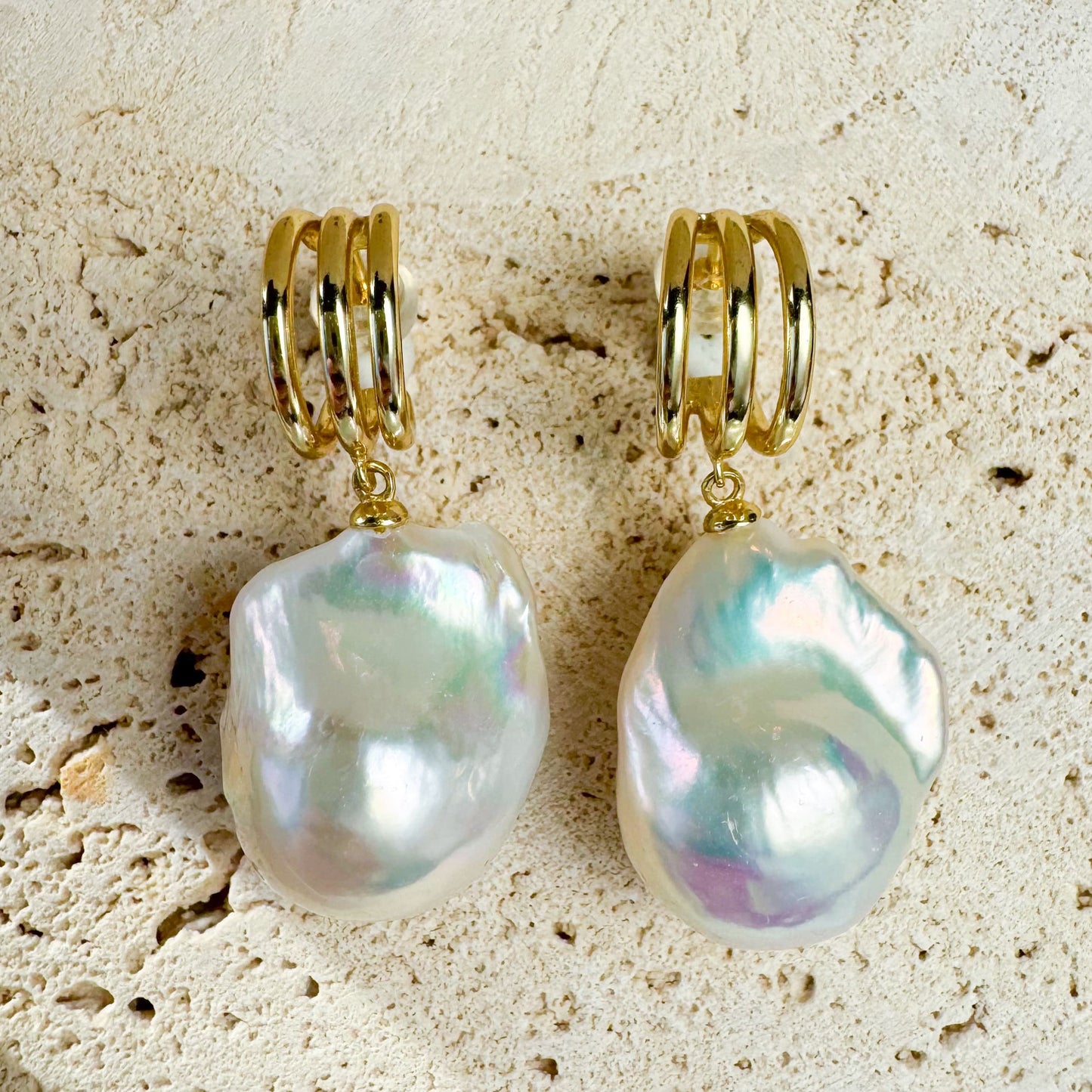 Individualism - Freshwater Baroque Pearl Earrings