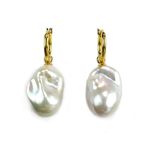 Aurora Dream - Freshwater Baroque Pearl Earrings