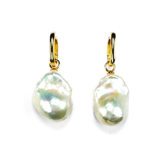 Mermaid's Tears - Freshwater Baroque Pearl Earrings